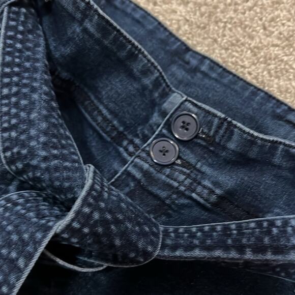 EUC A NEW DAY 8 Stretch Blue Jeans Denim Belted Wide Leg Hippie Casual - Picture 6 of 16